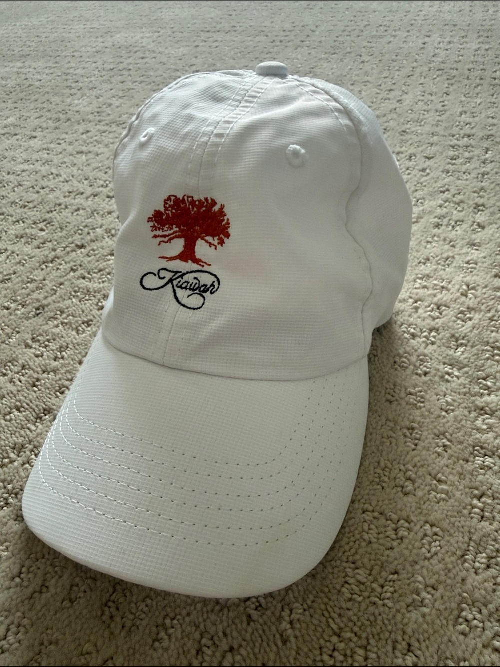 Kiawah Island youth white baseball hat